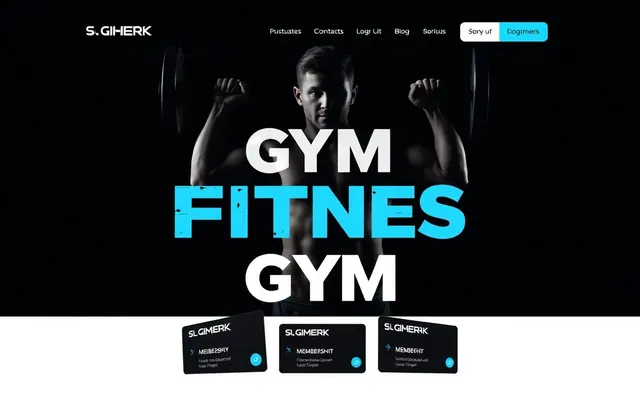 Forge Athletic concept website homepage design