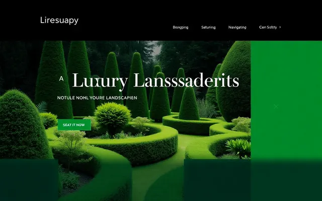 Evergreen Estates concept website homepage design
